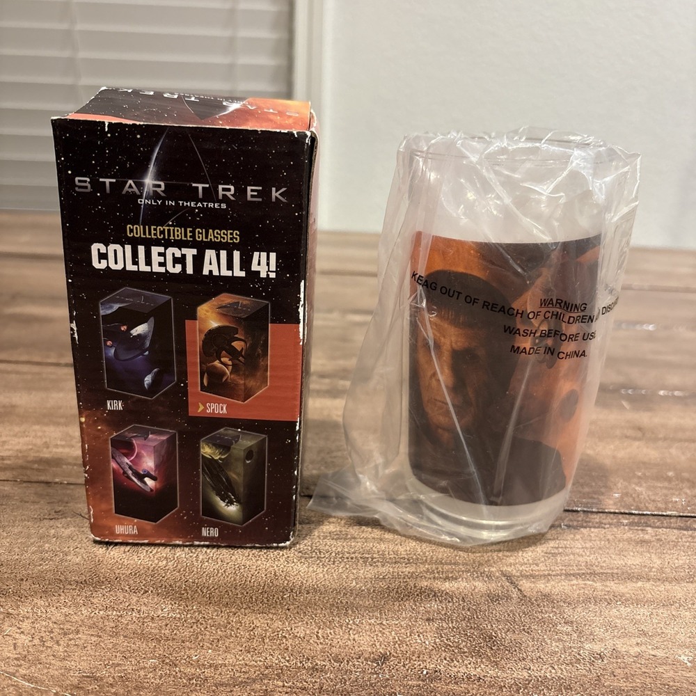 2008 Star Trek‎ Only In Theaters SPOCK Collectable Glass Sealed
